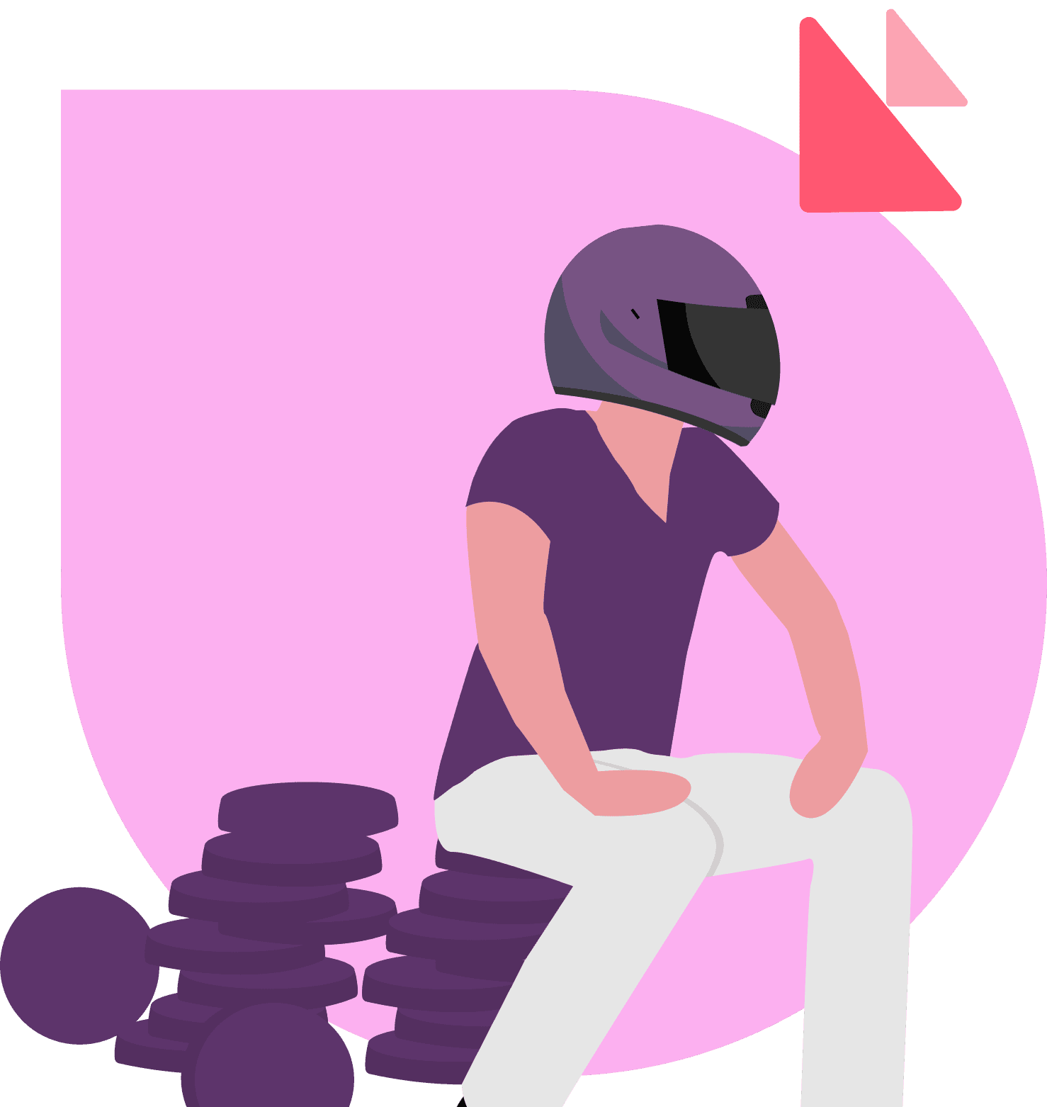 Rider safety illustration