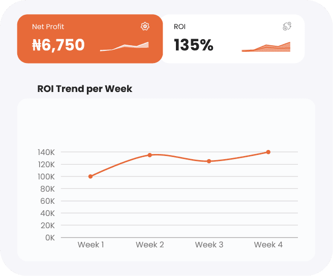 Financial dashboard preview